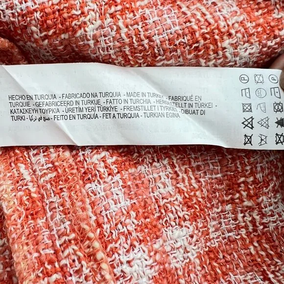 🎈HOST P 🎈 NEW ZARA Tweed Pleated Structured Mini High Waist Plaid Skirt, XXL - Picture 15 of 16